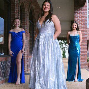 Silver Starlight Gala Gown